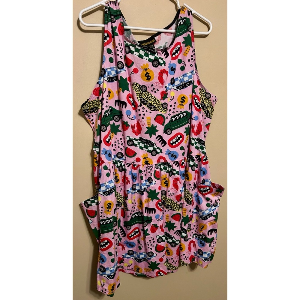 NWT Nooworks Big Pocket Roll Out Playful Graphic Dress, size 4X